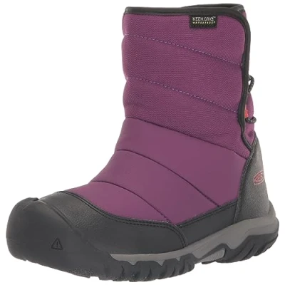 Image of Keen Puffrider WP Unisex Winter boots for kids, Size: 8k, Purple Leather and textile