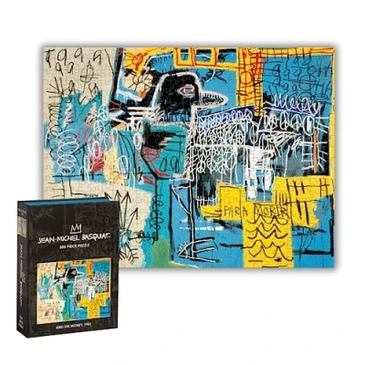 Image of Galison 9780735379251 Basquiat Bird On Money 500 Piece Book Puzzle, Multicoloured