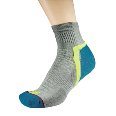 Image of 1000 Mile 1 Pair Activ Repreve Short Sports Socks Silver Teal 6 8.5 Ladies