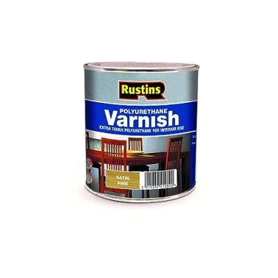 Image of RUSTINS Polyurethane Varnish, POSP250, Pine Satin, 250 ml