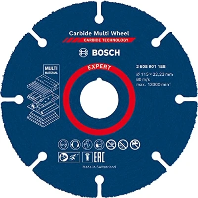 Image of Bosch Professional 1x Expert Carbide Multi Wheel Cutting Disc (for Hardwood, Ø 115 mm, Accessories Small Angle Grinder)