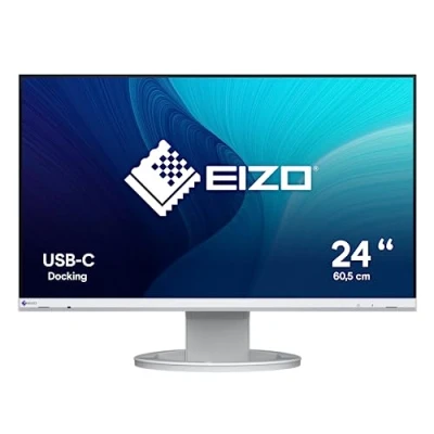 Image of Eizo FlexScan EV2480 BK 60 cm (23.8 Zoll), LED, 1920 X 1080, IPS Panel, Pivot, speaker, USB C, DisplayPort, HDMI