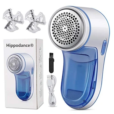 Image of Fabric Shaver,Lint Remover,Fluff Remover Quickly and Effectively Remove Bobbles for Clothes Furniture with 2 Spare Blades（blue)
