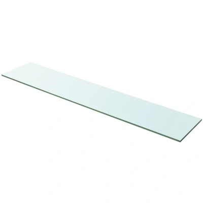 Image of vidaXL Shelf Panel Glass Clear 100x20 cm