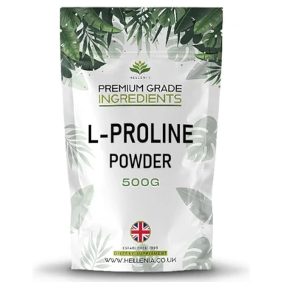 Image of Hellenia L Proline Powder 500g Premium Grade Ingredients