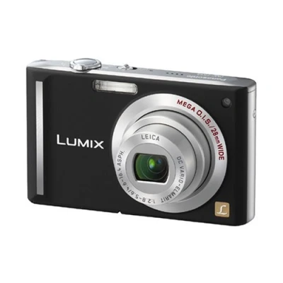 Image of Panasonic DMC FX55 Digital Camera 8 Megapixels 3x Optical Zoom 7.6 cm (3 Inch) Display Image Stabiliser Black (Renewed)
