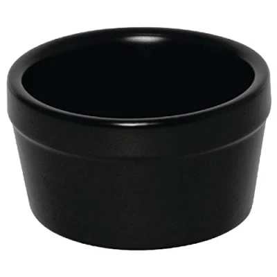 Image of Olympia Mediterranean Ramekins Black 77X45mm Stoneware Dishes Bakeware 6pc