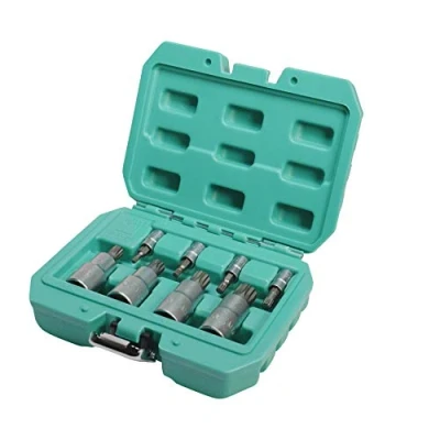 Image of XZN Insert Set 8 pcs 1/2 &amp; 1/4 inch Made of Q 50 Steel from WIESEMANN 1893 I Bits in Sizes M4 M 16 Practical Transport Box 81475