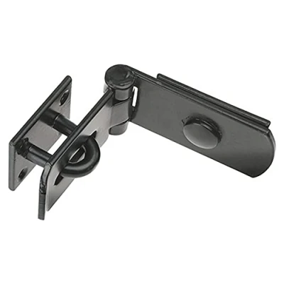 Image of Merriway BH04492 250 mm (10 inch) Heavy Duty Security Swivel Locking Bar Hasp and Staple Black