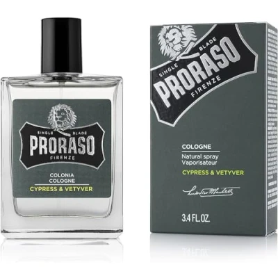 Image of Proraso Cologne, 100ml, Men&#039;s Fragrance with Sophisticated Woody and Clean Notes, Made in Italy