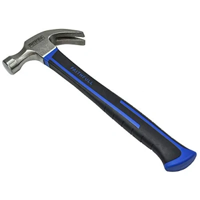 Image of Faithfull Steel Shaft Claw Hammer 20Oz