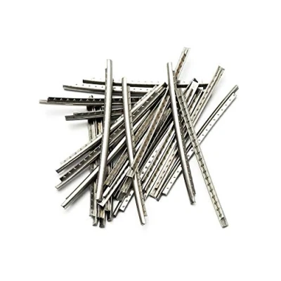 Image of Holmer Guitar Fret Wires 2.9mm 22 Frets Stainless Steel Fretwire Compatible with Fender Electric Bass Fingerboard Replacement. Chrome