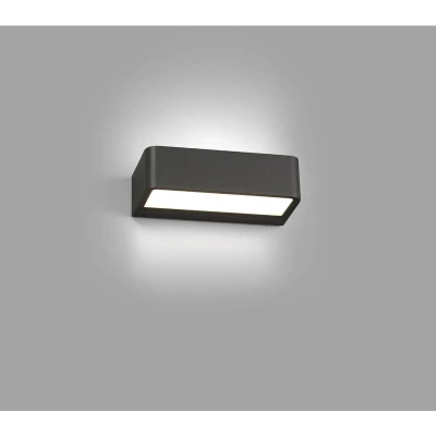 Image of Takua Outdoor LED Dark Grey Up Down Wall Light 10W 3000K IP65