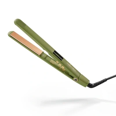 Image of mdlondon STRAIT Ceramic Hair Straighteners (Olive Green), Professional for Short or Long Hair, Flat Iron Women &amp; Men Genuine Straightners