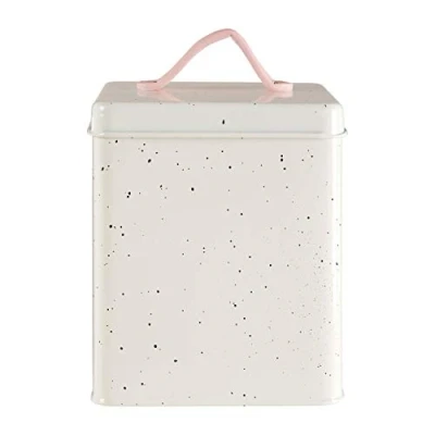 Image of Premier Housewares Storage Canister, Powder Coated Metal Silver