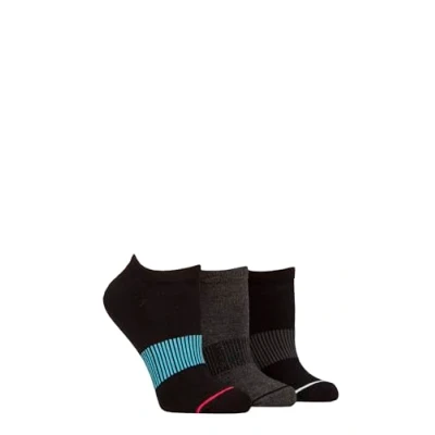 Image of Women&#039;s 3 Pair SOCKSHOP Wildfeet Half Cushioned Bamboo Sports Socks Black / Charcoal 4 8
