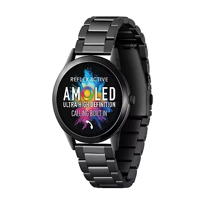 Image of Reflex Active Series 31 Amoled Smart Calling Watch for Women Men with Bluetooth, 1.19&#039;&#039;, Fitness Tracker, Blood Oxygen, Heart Rate Monitoring and Stainless Steel Bracelet Compatible Android IOS