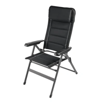 Image of Dometic Luxury Firenze Outdoor Chair Reclining 7 Position Adjustable Backrest, Camping with Armrests, Strong Lightweight Frame, Stable Garden Padded Headrest, Compact Fold