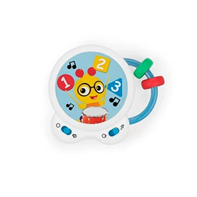 Image of Baby Einstein Tiny Tempo Musical Toy Drum, Ages 3+ Months, Bead Chaser