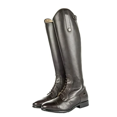 Image of HKM Men&#039;s Reitstiefel Valencia, Langlänge/Enge Weite Equestrian Boot, Black, 3.5 UK