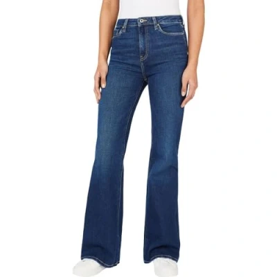 Image of Pepe Jeans Women&#039;s Slim Flare Ultra High Waist PL204597 Jeans, Blue (Denim CT5), 25W / 30L