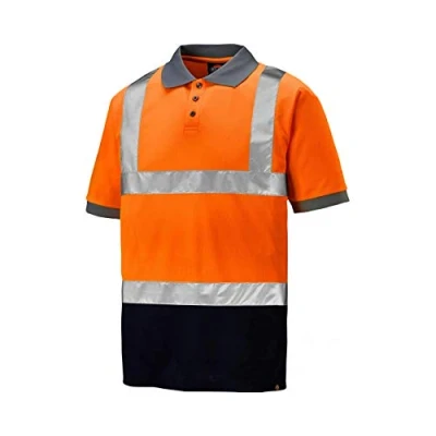 Image of Dickies Safety Mens Orange Polo Shirt Size X Large