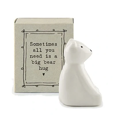 Image of CRAFTY CAPERS Mini Ceramic Bear Ornament in a Gift Box Cracker Filler Gifts