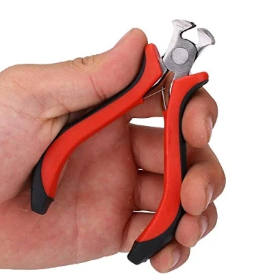 Image of Guitar Fret Nipper, Metal Bass Wire Nipper Puller Plier String Cutter Luthier Tool Scissors Music Instrument Repair with Ergonomic Handle