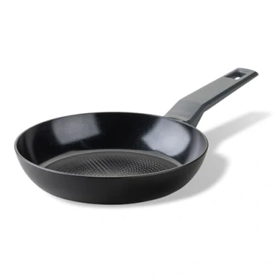 Image of Fackelmann STATEMENT 20cm Frying Pan, Recycled Aluminium, Non Stick PFAS Free Ceramic Coating, Honeycomb Base Structure, Comfort Grip Handle, All Stoves Including Induction, 35.5x20x4cm, Ash Grey