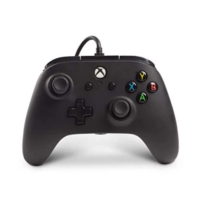 Image of PowerA Wired Controller Officially Licensed by Microsoft Compatible with Xbox One, One S, X &amp; Windows 10 Black