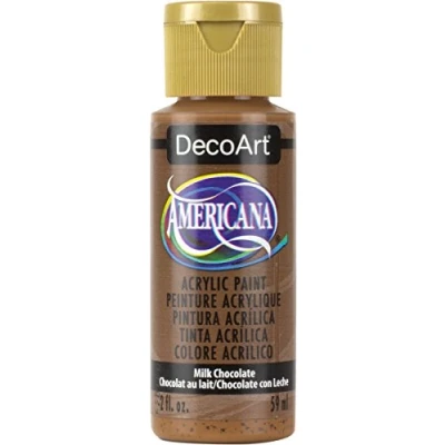 Image of Deco Art Americana Acrylic Multi Purpose Paint, Milk Chocolate, 59 ml (Pack of 1) , Brown
