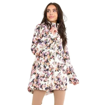 Image of BRAVE SOUL Womens Multicolour Lightweight Jacket Chic and Trendy Stay Stylish Stand Out with this Eye Catching Outerwear Jackets for Women, Size UK 8