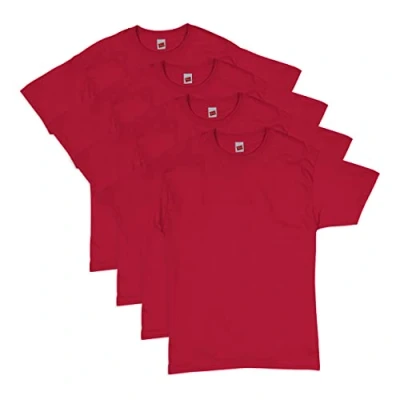 Image of Hanes Men&#039;s ComfortSoft T Shirt (Pack of 4),Deep Red,XX Large