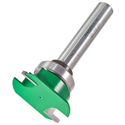 Image of Trend CraftPro Aquamac 21 Recesser Router Cutter Bit, 1/2 Inch Shank, 46.3mm Cut Diameter, Tungsten Carbide Tipped, Bearing Guided, C207X1/2TC