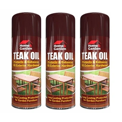 Image of Teak Oil Spray Indoor Outdoor Garden Furniture Decking Hardwood/Softwood Protection Care 400ml New Wilsons Direct (3)