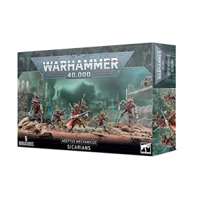 Image of Games Workshop 99120116003 Adeptus Mechanicus Sicarians Action Figure, Black
