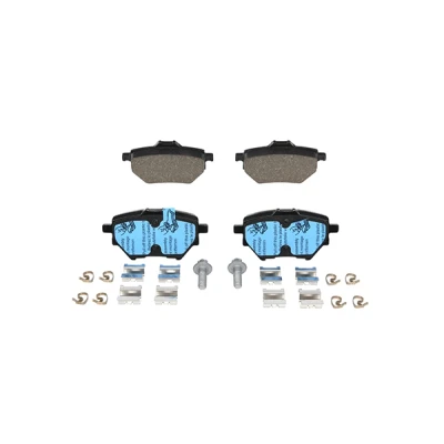 Image of LD3871 brake pad set ATE Ceramic 13.0470 3871.2 not prepared for wear indicator, excl. warning contact with caliper screws accessories