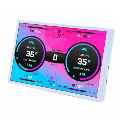 Image of VSDISPLAY 8 inch 1280x800 mini HDMI IPS LCD Monitor for AIDA64 DIY CPU GPU Temperature Computer Screen