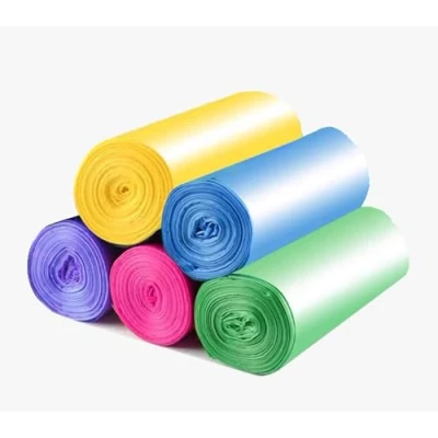 Image of 10 Litre Waste Bag,Portable PE Extra Strong Bin Liners with Handle,5 rolls multicolor / 100 counts in total