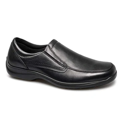 Image of IMAC FINLAY Mens Leather Twin Gusset Loafers Black 45