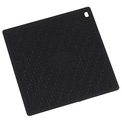 Image of Silikomart Textured Silicone Pot Holder Presí, Orange