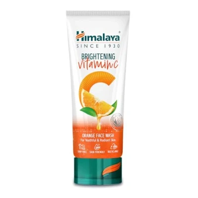 Image of Himalaya Brightening Vitamin C Orange Face Wash Cleanser Remove Dull Skin 100ml