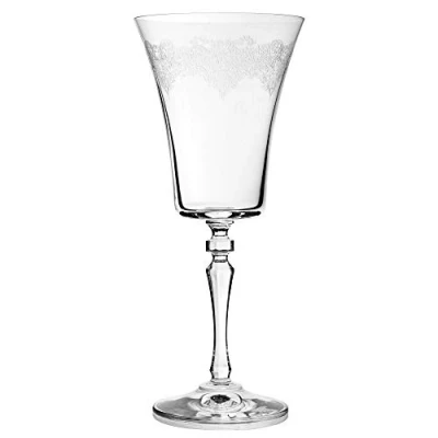 Image of Utopia Tableware Filigree Wine Goblets 11oz / 310ml Case of 24 Crystal Glasses, Vintage Glassware