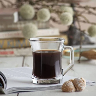 Image of 6x 225ml Clear Zen+ Coffee Glasses By LAV