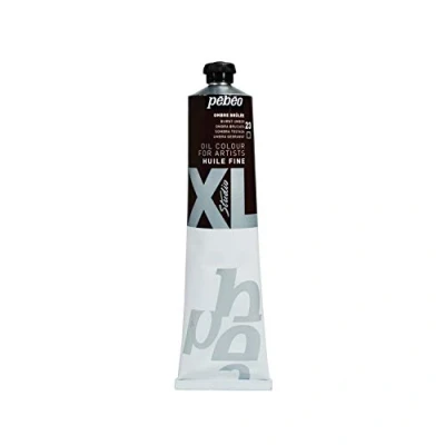 Image of Pebeo Pébéo Fine Oil XL 200 ml Brown Paint Burnt Umber