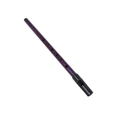 Image of Alomejor Irish Whistle Copper D Tin Penny Traditional Musical Woodwind Instrument(Purple)