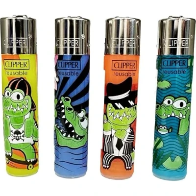Image of 4 X clipper Lighters lighter New Edition, Limited edition lighter, funny lighters, Animal desing (No Fuel)