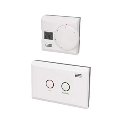 Image of ESI Energy Saving Innovation Controls ESRTERFW Wireless Electronic Room Thermostat with LCD Display, Multicolor