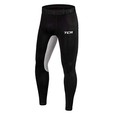 Image of TCA Men&#039;s SuperThermal Compression Armour Base Layer Thermal Under Tights Black/Cool Grey, M