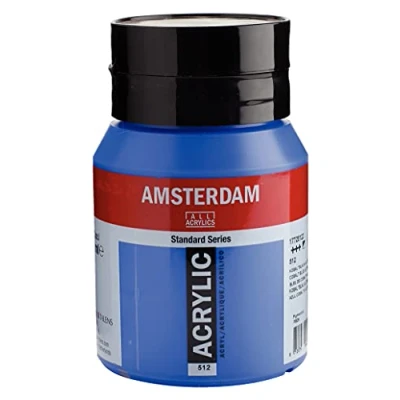 Image of Amsterdam Standard Series Acrylic Jar 500 ml Cobalt Blue (Ultramarine) 512 (17725122)